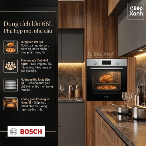 Lò nướng Bosch HBF113BR0A Âm Tủ / Nhập Khẩu Thổ Nhĩ Kỳ
