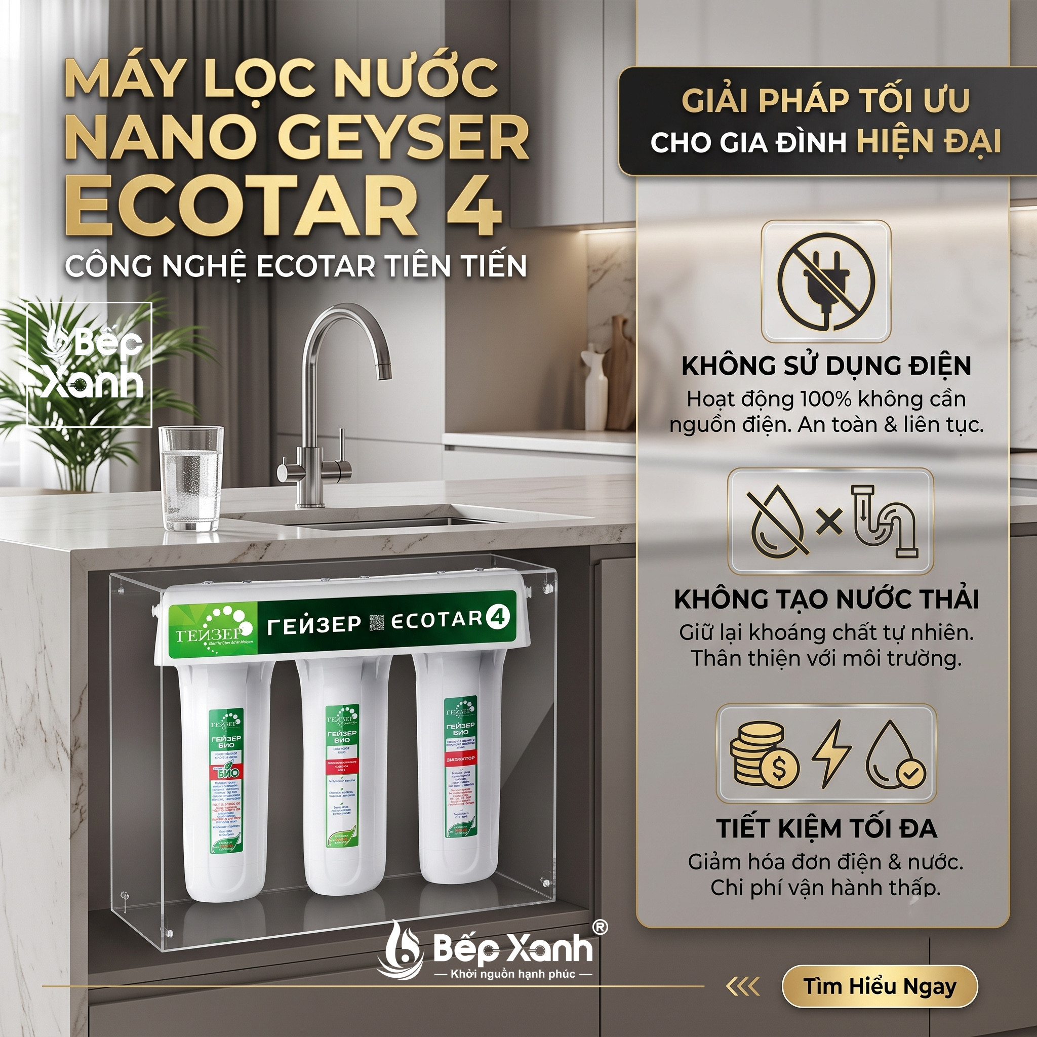 Công nghệ lọc nước Geyser từ Nga