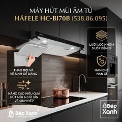 [CHÍNH HÃNG - FREESHIP HCM] Máy Hút Mùi Âm Tủ Hafele HC-BI70B (538.86.095) - Điều Khiển Cảm Ứng, Công Suất Mạnh Mẽ ảnh 7