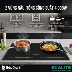 Bếp từ 2 vùng nấu Ecalite EL-MK2488II, nhập khẩu Malaysia ảnh 5