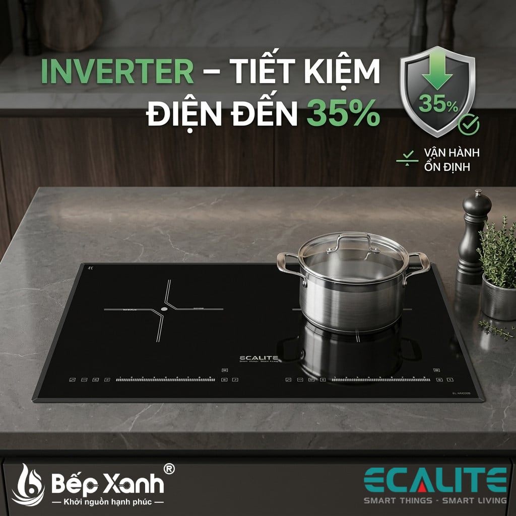 Bếp từ 2 vùng nấu Ecalite EL-MK2488II, nhập khẩu Malaysia – ảnh 6