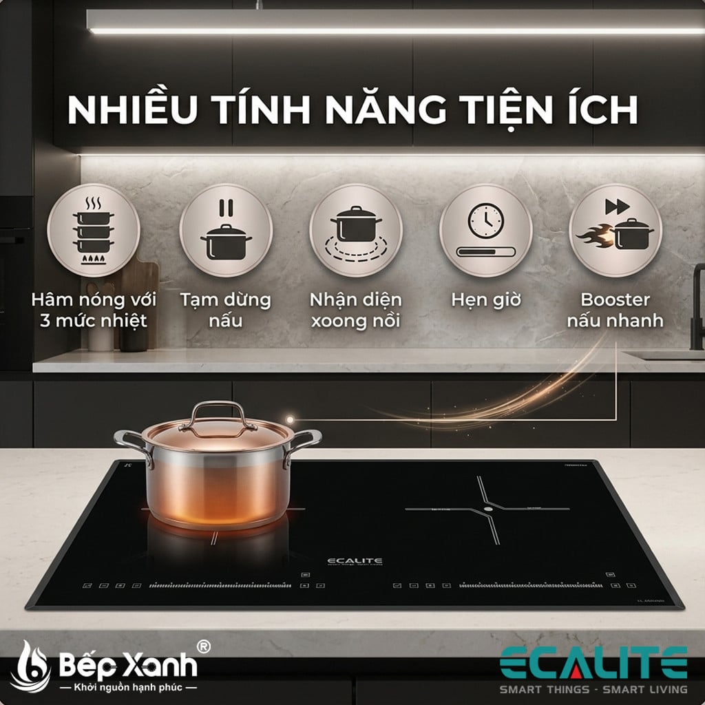 Tính năng tiện ích bếp từ
