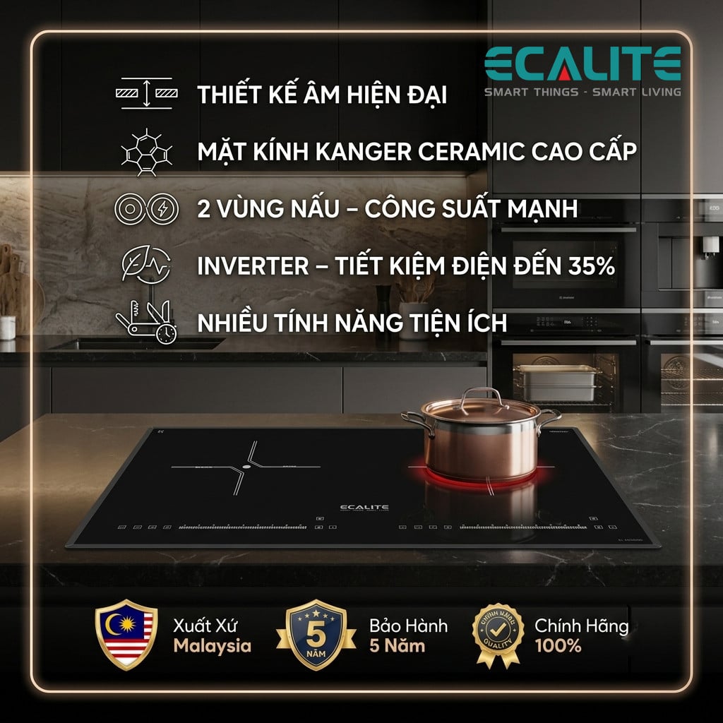 Bếp từ Ecalite EL-MK2488II tại Thành Đô