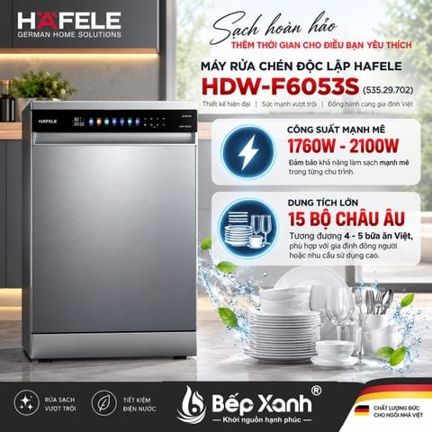 Máy rửa chén Hafele HDW-F6053S 535.29.702 15 bộ, độc lập