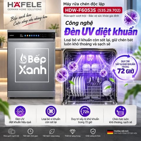 Máy rửa chén Hafele HDW-F6053S 535.29.702 – khoang rửa – ảnh 4