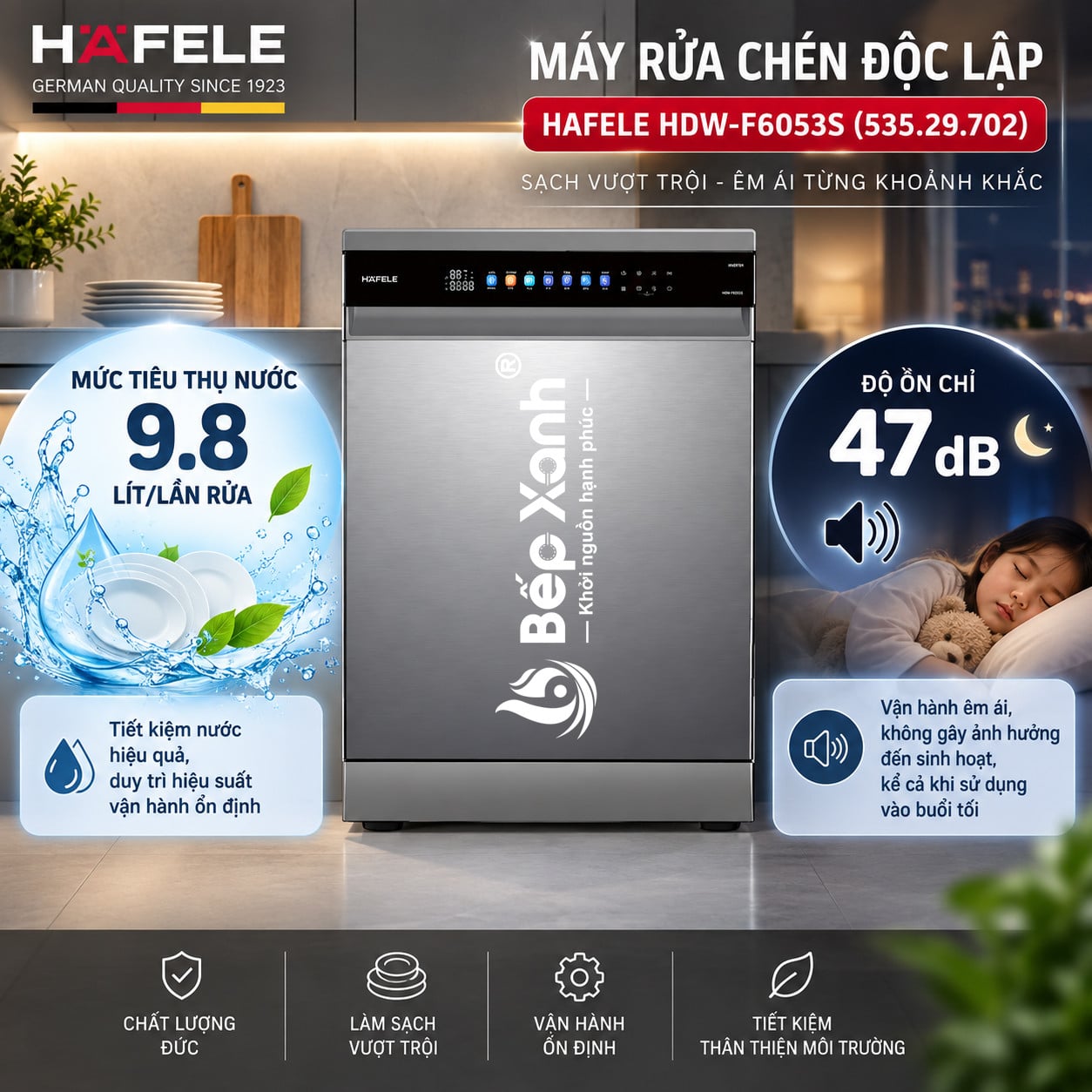 Máy rửa chén độc lập Hafele HDW-F6053S (535.29.702) – ảnh 6