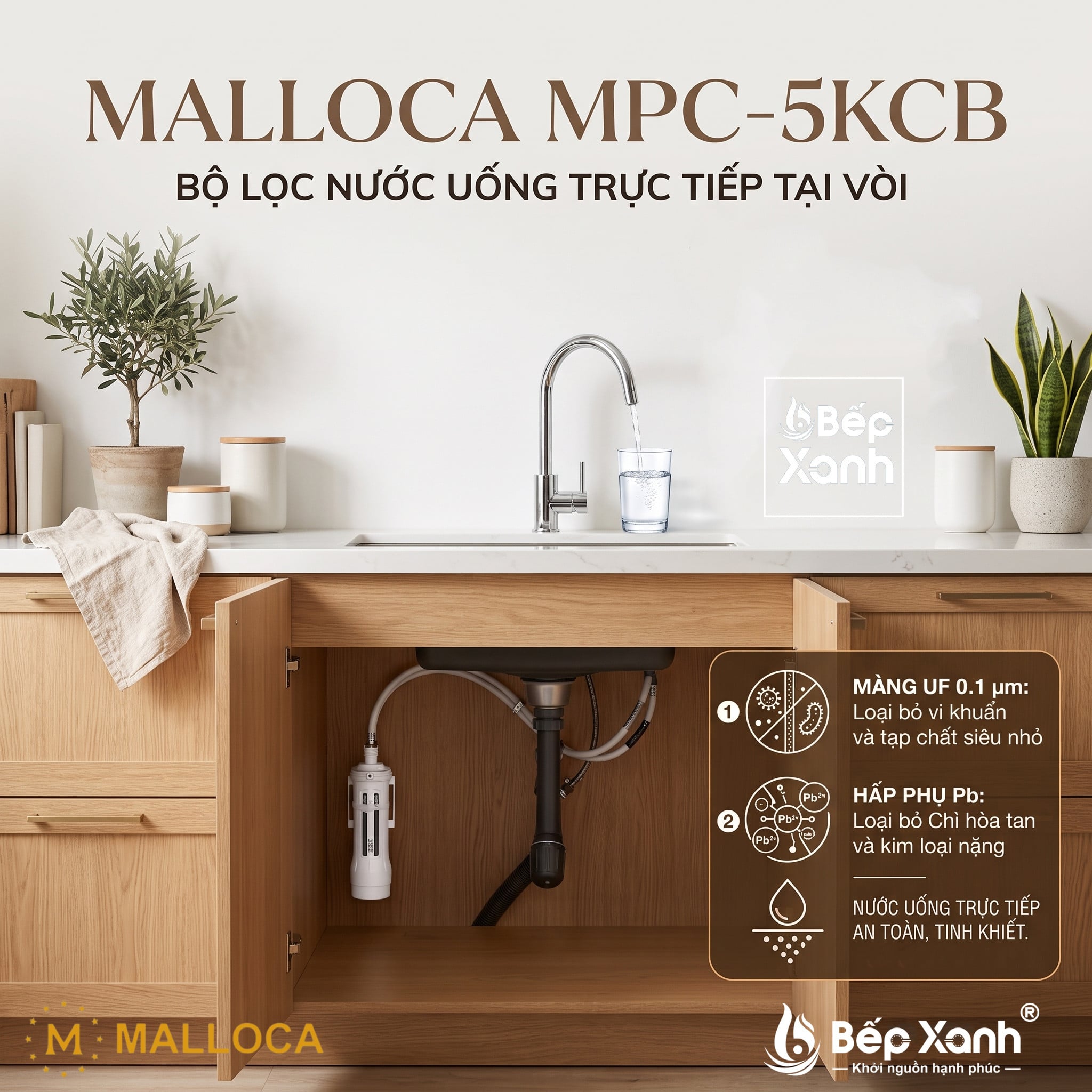Máy lọc nước uống trực tiếp tại vòi Malloca MPC-5KCB - made in Japan - Máy lọc nước tại vòi Malloca MPC-5KCB là gì?