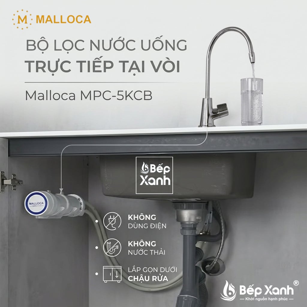 Máy lọc nước uống trực tiếp tại vòi Malloca MPC-5KCB - made in Japan – ảnh 8