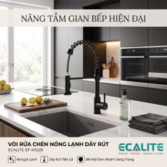 Vòi rửa chén nóng lạnh Single Control Ecalite EF-K102B ảnh 5