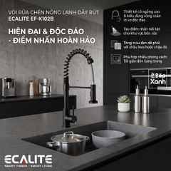 Vòi rửa chén nóng lạnh Single Control Ecalite EF-K102B ảnh 4