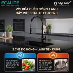 Vòi rửa chén nóng lạnh Single Control Ecalite EF-K102B ảnh 9