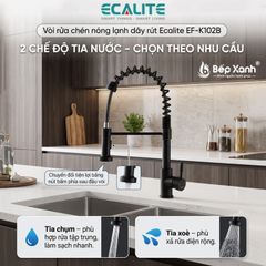Vòi rửa chén nóng lạnh Single Control Ecalite EF-K102B ảnh 10