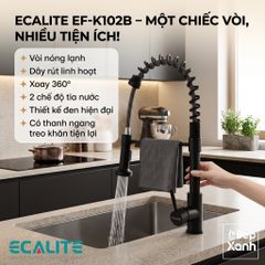 Vòi rửa chén nóng lạnh Single Control Ecalite EF-K102B ảnh 8
