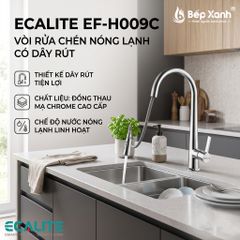 Vòi rửa chén nóng lạnh Kitchen Mixer Ecalite EF-H009C ảnh 10