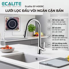 Vòi rửa chén nóng lạnh Kitchen Mixer Ecalite EF-H009C ảnh 9