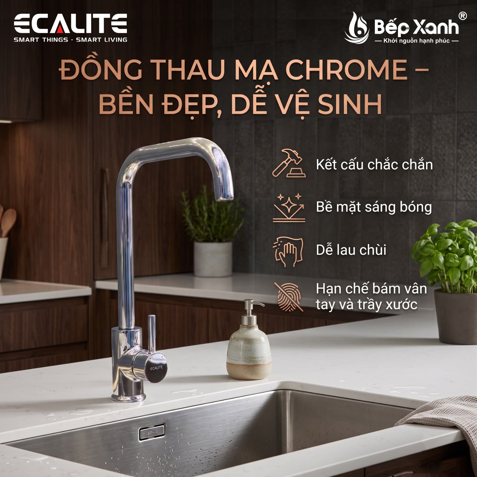 Vòi rửa chén Ecalite EF-H227C