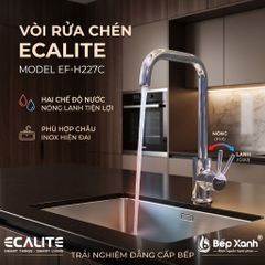 Vòi rửa chén nóng lạnh Kitchen Mixer Ecalite EF-H227C ảnh 7