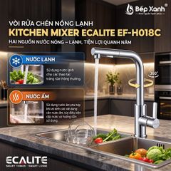 Vòi rửa chén nóng lạnh Kitchen Mixer Ecalite EF-H018C ảnh 7