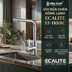 Vòi rửa chén nóng lạnh Kitchen Mixer Ecalite EF-H018C ảnh 3
