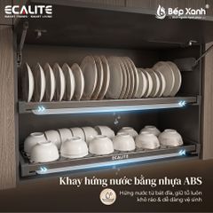 Kệ chén cố định tủ trên, nan Oval N-Series Bowl-Rack Ecalite EL-NBR900G ảnh 5