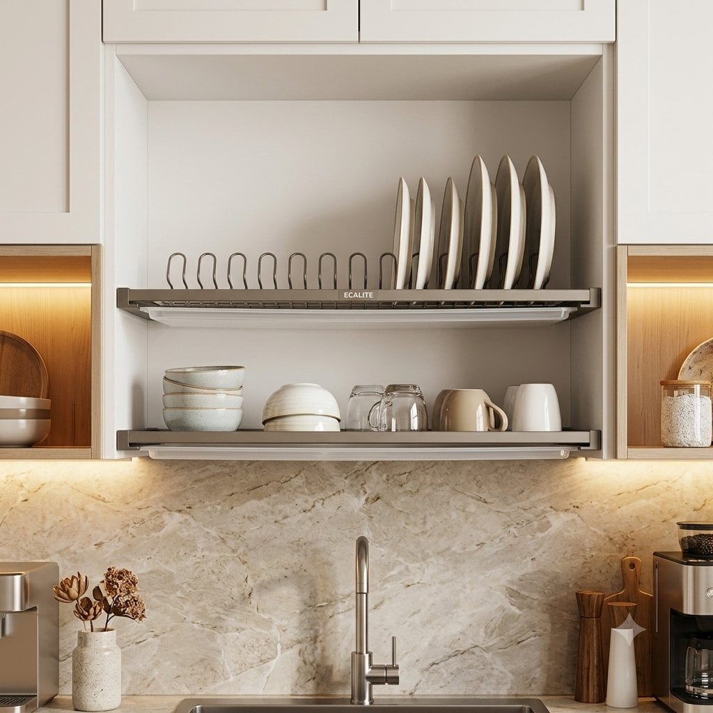 Kích thước kệ chén cố định Ecalite N-Series 700 800 900 mm Kích thước kệ chén cố định Ecalite N-Series 700 800 900 mm