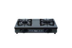 Bếp gas dương Rinnai RV-615Slim(G) 590mm 2 lò nấu, mặt thép phủ men