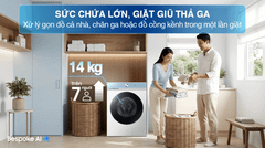 Máy giặt sấy Samsung Inverter 14/8 kg WD14BB944DGMSV ảnh 3