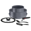 Bộ 3 nồi chảo cán rời Tefal Ingenio Natural Force L3969172, 16cm/24cm/24cm, nắp 24cm, xẻng, muỗng