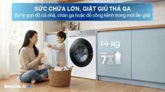 Máy giặt Samsung Inverter 14 kg WW14BB944DGHSV ảnh 3