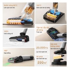 Máy hút bụi lau nhà Dreame Mova X4 Pro gập nghiêng 180° ảnh 2