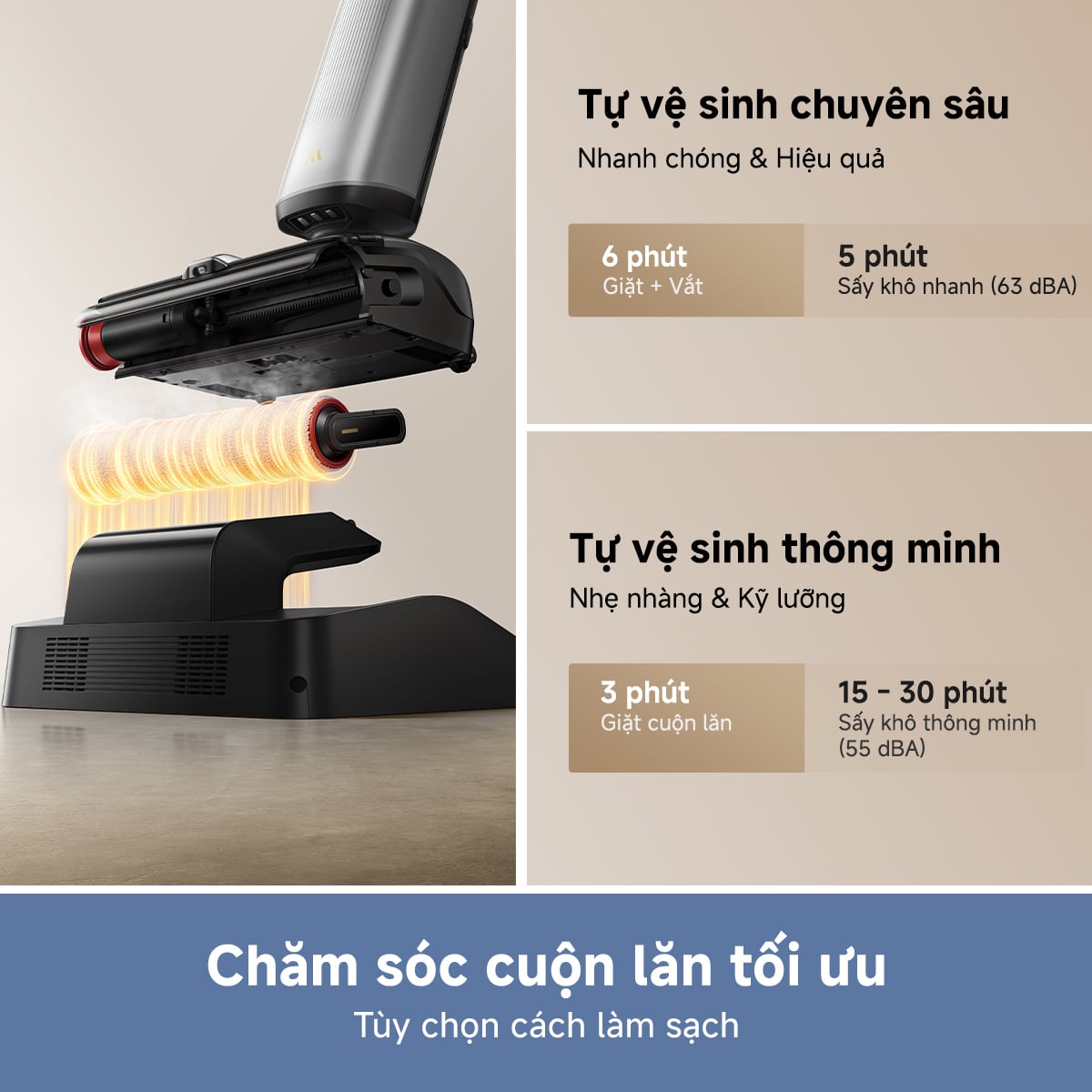 Máy hút bụi lau nhà Dreame Mova X4 Pro gập nghiêng 180° – ảnh 8