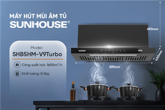 Máy hút mùi âm tủ Sunhouse SHB5HM-V9Turbo ảnh 6