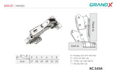 Bản lề Capella 165o GrandX XC.165A ảnh 2