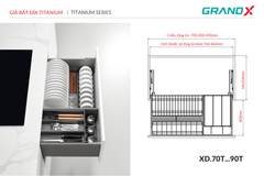 Giá bát đĩa Titanium GrandX XD.80T ảnh 3