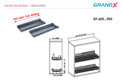 Giá bát đĩa cố định GrandX XF.80S ảnh 3