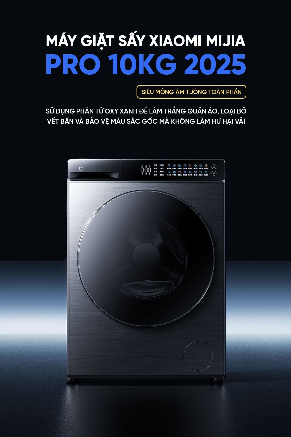 Máy giặt sấy Xiaomi Mijia MJ105 Pro giặt 10kg, sấy 7kg – ảnh 2
