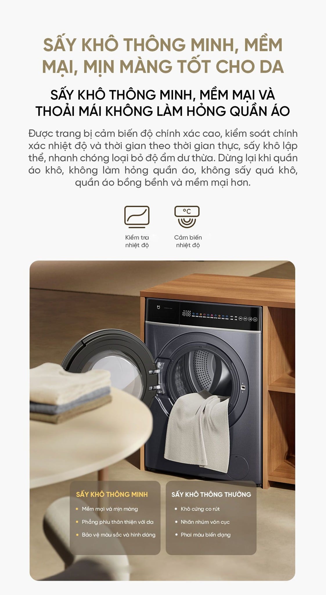 Máy giặt sấy Xiaomi Mijia MJ302, giặt 12kg, sấy 9kg – ảnh 5