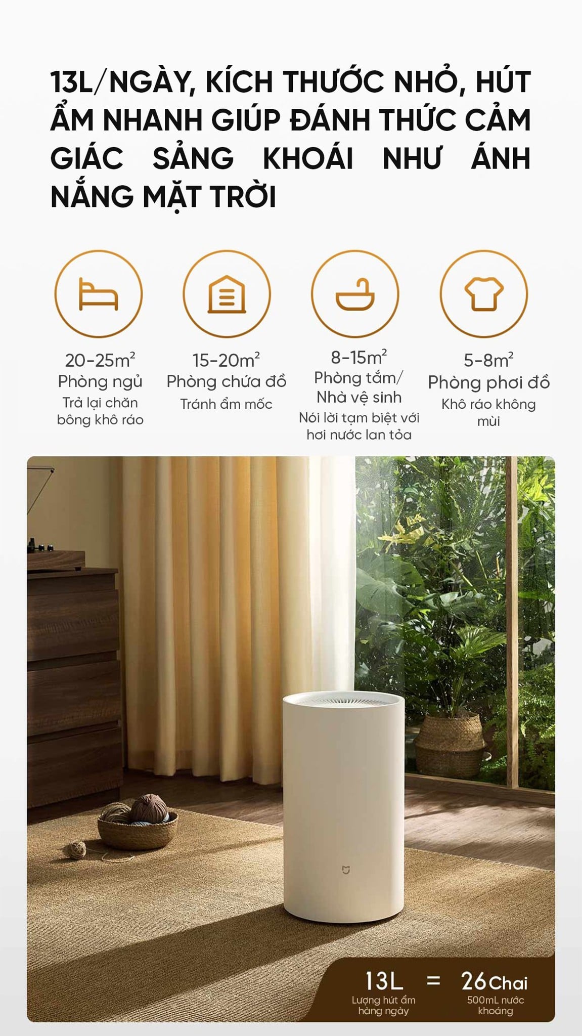 Máy hút ẩm Xiaomi 13L – ảnh 4