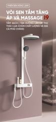 Bộ vòi sen cây tăng áp và massage Xiaomi i9 ảnh 2