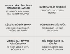 Bộ vòi sen cây tăng áp và massage Xiaomi i9 ảnh 3