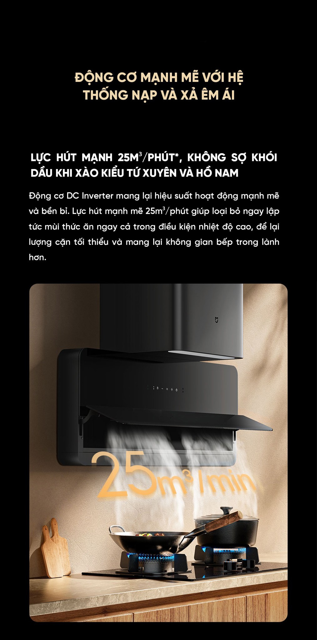 Máy hút mùi bếp cao cấp siêu mỏng Xiaomi Mijia S1 – ảnh 6