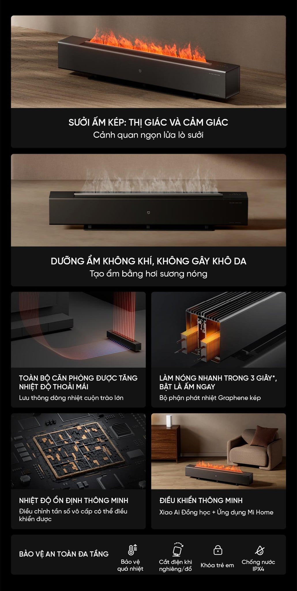 Máy sưởi Xiaomi Mijia Graphene TJXDNQ06ZM – ảnh 5