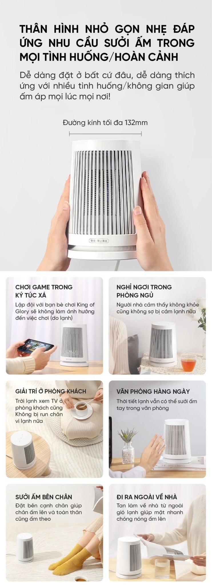 Máy sưởi Xiaomi Mijia ZMNFJ01YM – ảnh 6