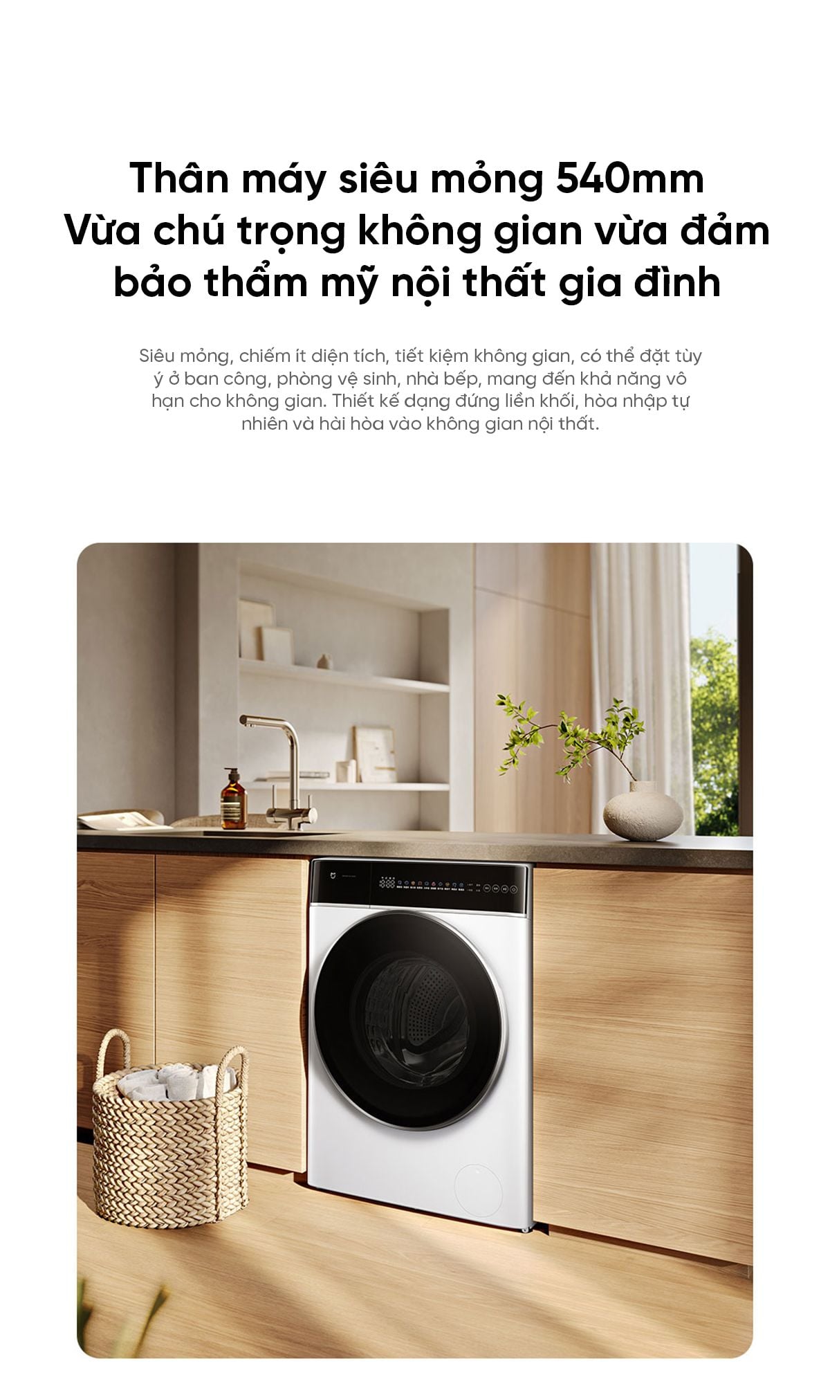 Máy giặt Xiaomi Mijia XQG120MJ301, giặt 12 kg, thiết kế mỏng – ảnh 5