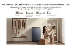 Máy giặt Xiaomi XQB120MJ301 cửa trên, giặt 12kg ảnh 6