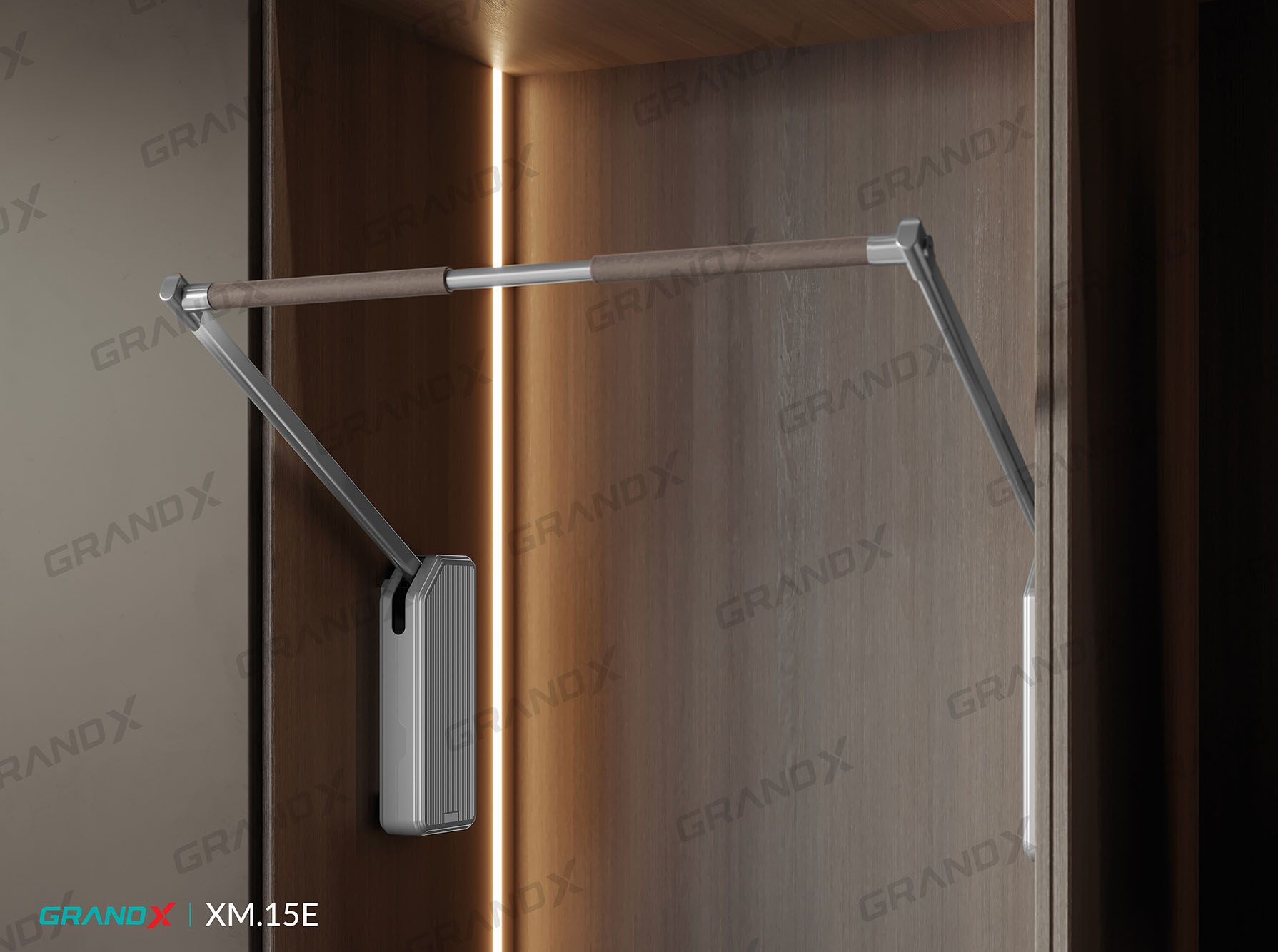Giá nâng hạ điện treo quần áo GrandX XM.15E-LUXURY