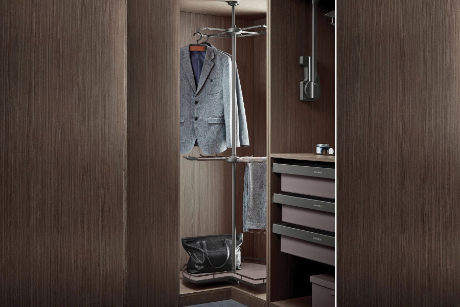 Kệ xoay góc tủ quần áo 270° 3 tầng GrandX XM.270C