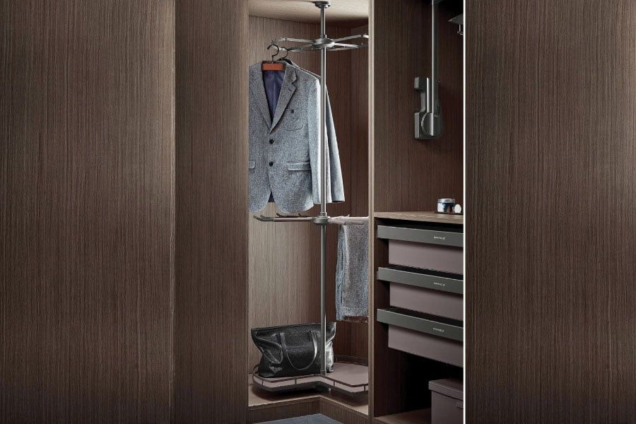 Kệ xoay góc tủ quần áo 270° 3 tầng GrandX XM.270C