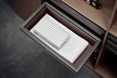 Ngăn kéo đựng quần áo bọc da cao cấp - High Class Grey GrandX XM.80A