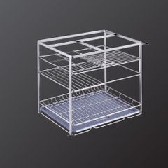 Giá đựng chai lọ gia vị nan dẹt GrandX XS.30S2 ảnh 2